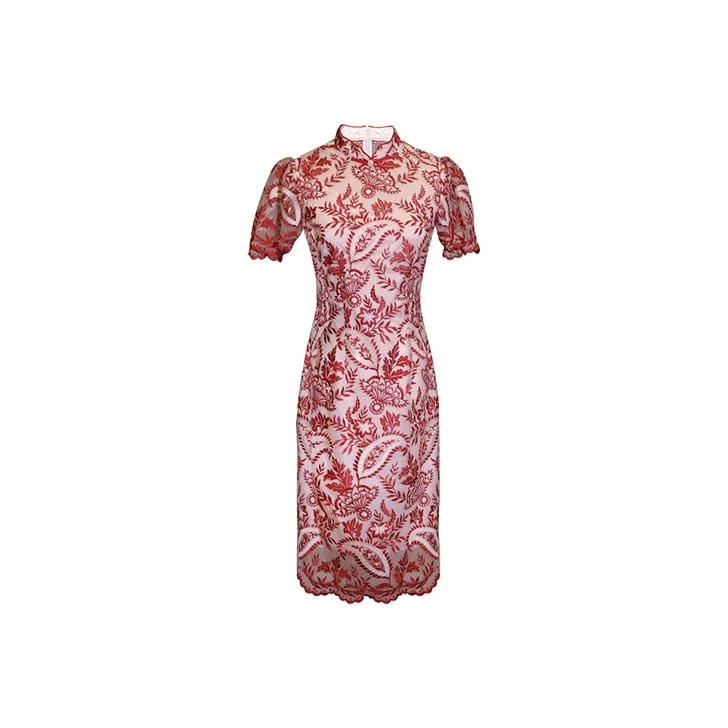 JINYE ORIENTAL Cheongsam Women's Red-0