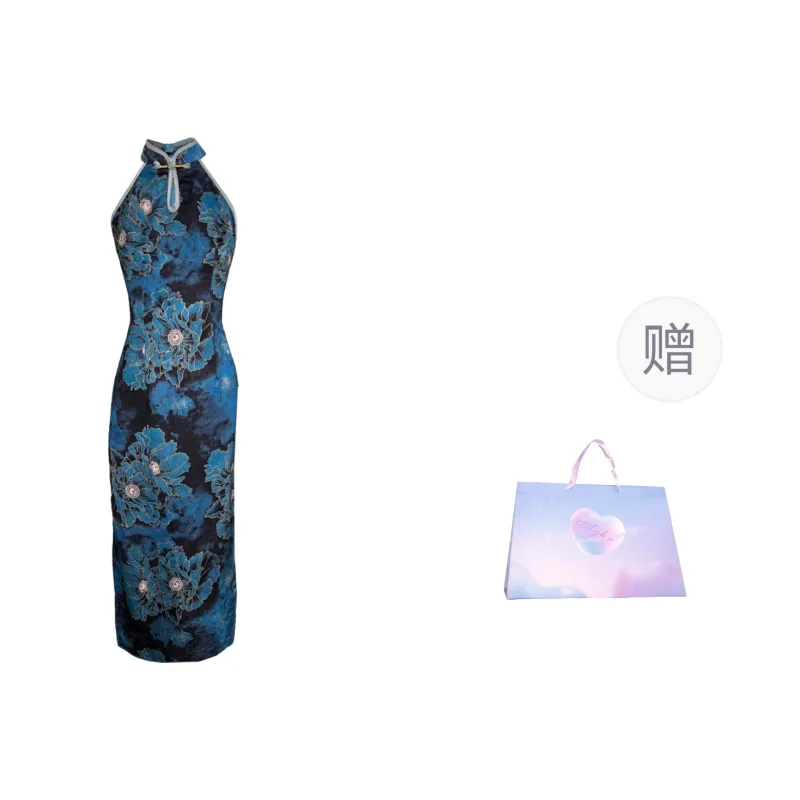 Aghr Sleeveless Dress Women's Blue-7