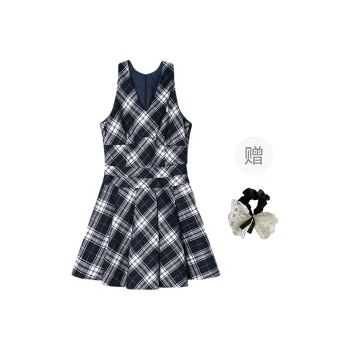 PAVEA Sleeveless Dress Women's Image Color+Hair Tie Included