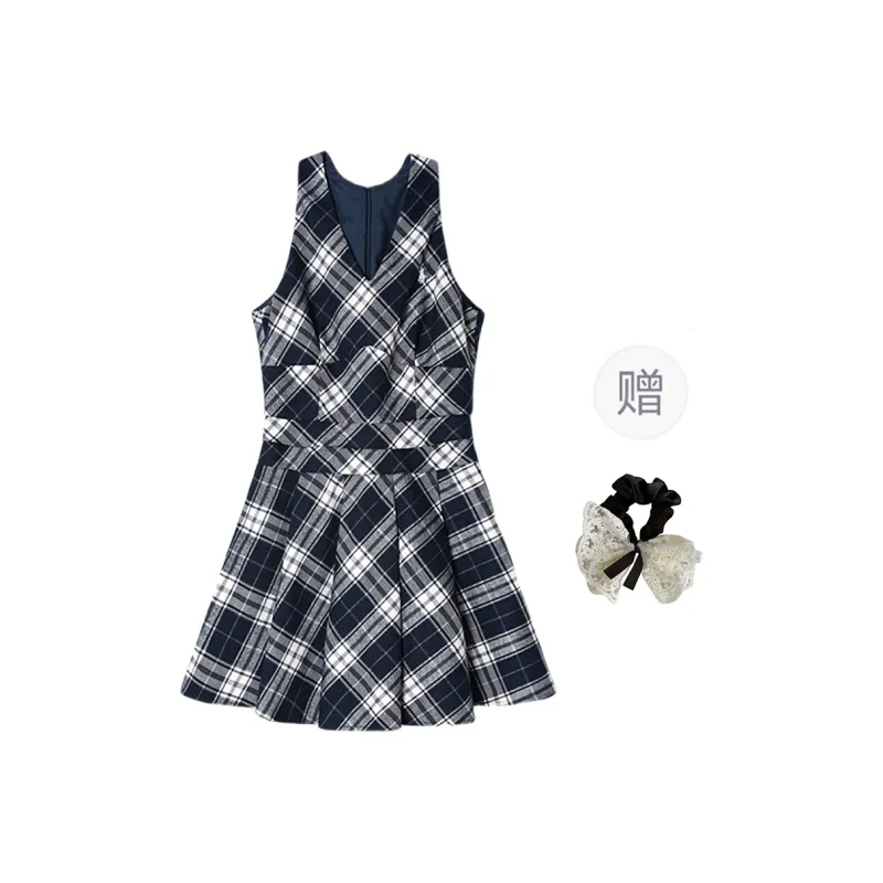 PAVEA Sleeveless Dress Women's Image Color+Hair Tie Included-0
