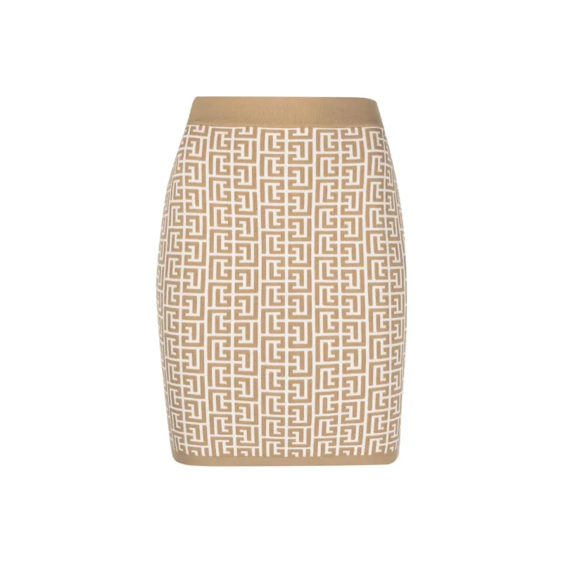 BALMAIN Elasticated Waistband Mini Skirt-0