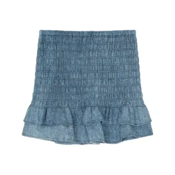 ISABEL MARANT FW23 Denim Short Skirts Women's Blue