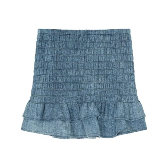 ISABEL MARANT FW23 Denim Short Skirts Women's Blue-0