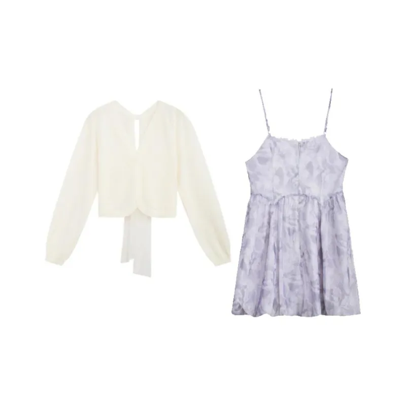 ZIHAN SS24 Skirt Set Women's Fresh Purple-0