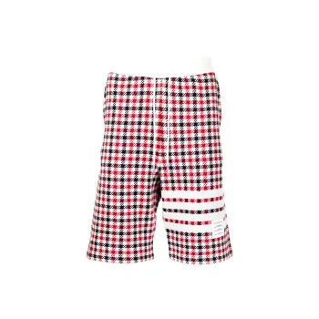 THOM BROWNE 4 Bar Stripe Checked Shorts