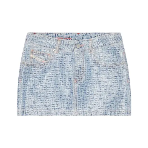 DIESEL Denim Short Skirts Women's Blue