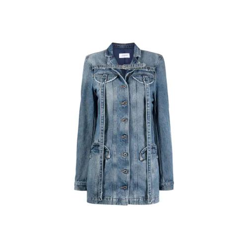 OFF-WHITE Long-sleeve Denim Minidress