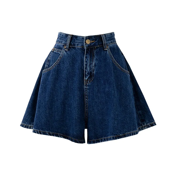 SOON FLOWER Denim Shorts Summer Women's-3