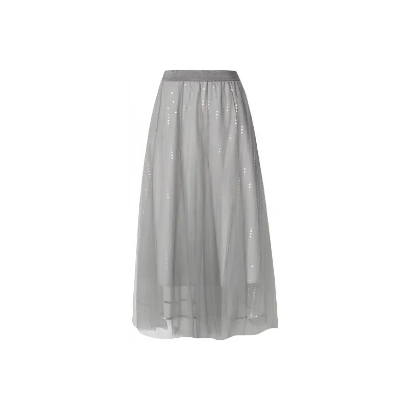 TAMMY TANGS Casual Long Skirts Women's Gray-0