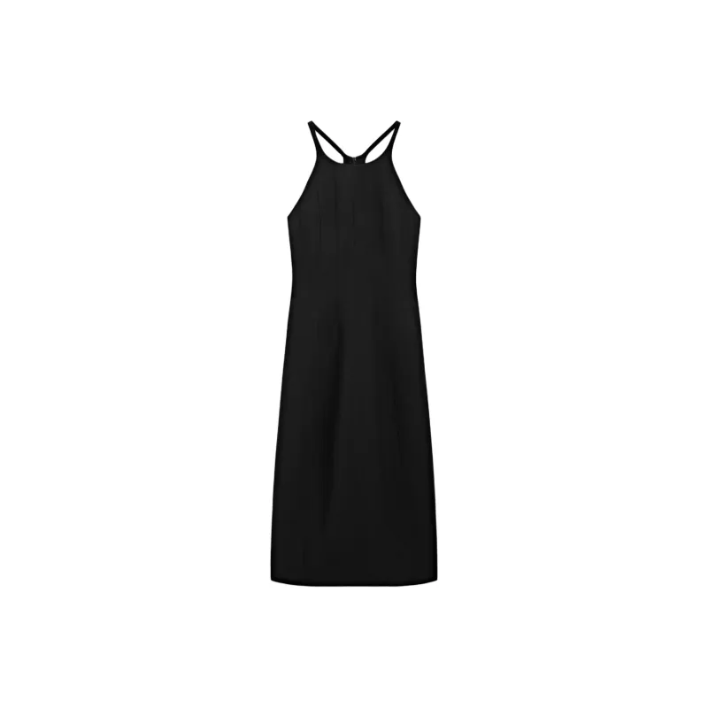 Massimo Dutti Slip Dresses Women's Black-0