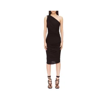 RICK OWENS Draped Midi Dress