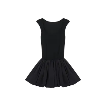 PLANE DRIFT Slip Dress Women's Black