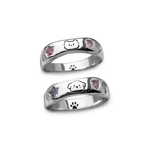 LuluCanaan Glass Cat Eye Jade Rings Women's