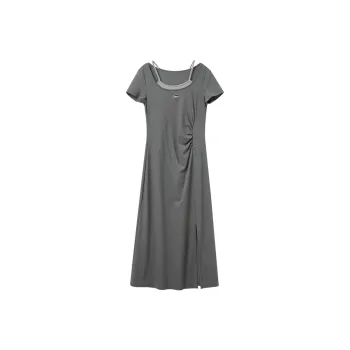 3COLOUR Short Sleeved Dress Women's Deep Gray