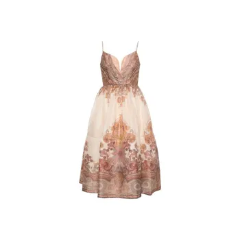 Zimmermann Illustration Draped Mini Dress