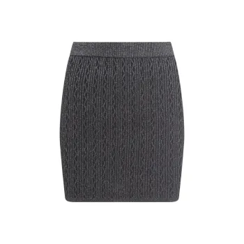 PINKO Elasticated Waistband Knitted Skirt