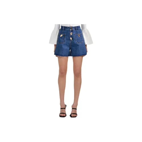 Self portrait Denim Shorts Women's Denim Blue
