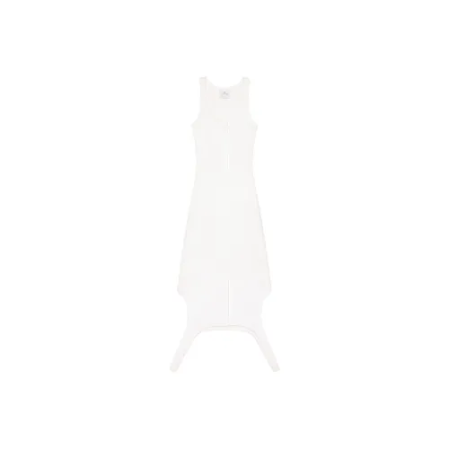 COURREGES onsd Rib Knit Long Dress 'Heritage White'