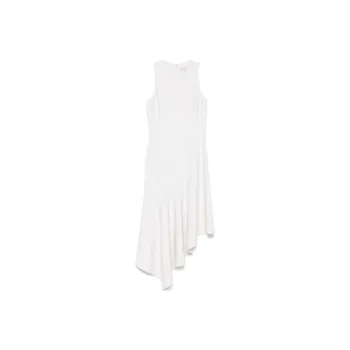 MICHAEL KORS Stretch Wool Asymmetric Sheath Dress