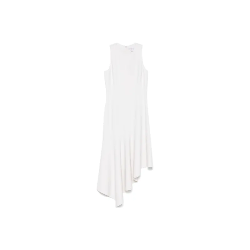 MICHAEL KORS Stretch Wool Asymmetric Sheath Dress-0
