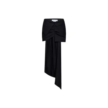 OFF WHITE Box pleat Asymmetric Skirt