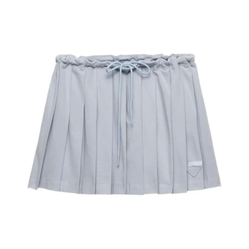 PRADA Drawstring Pleated Mini Skirt-0