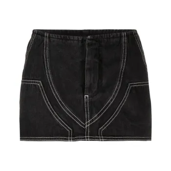 OFF WHITE Contrasting Lines Mini Skirt