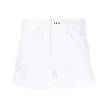 RAG&BONE FW23 Rosa Mid-Rise Boyfriend 5' Short Denim Shorts Women's White