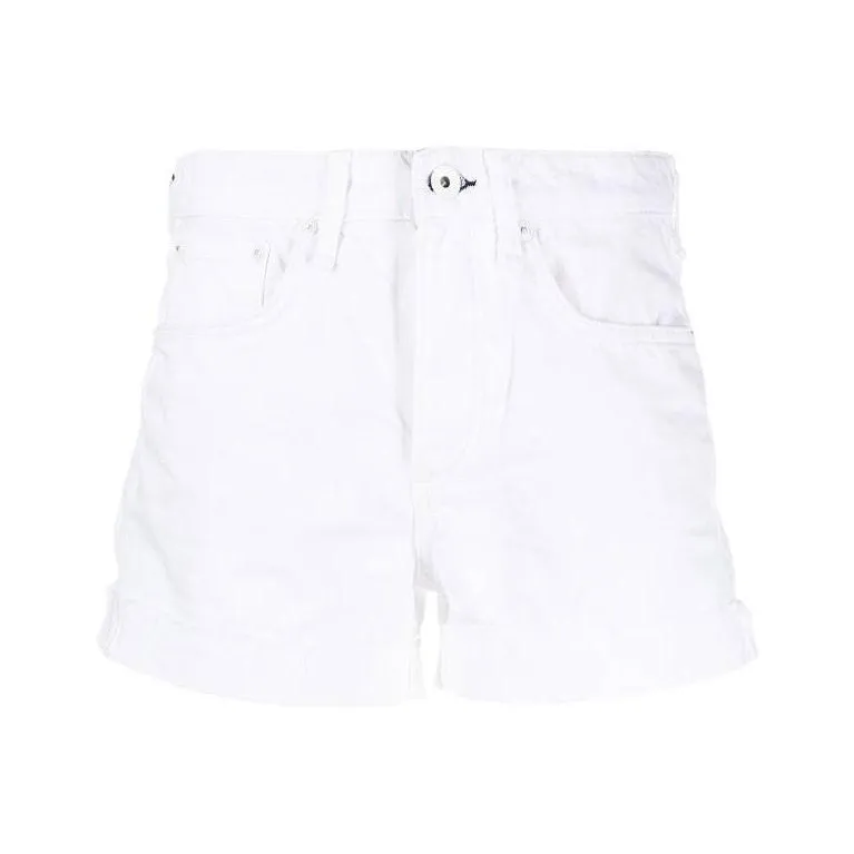 RAG&BONE FW23 Rosa Mid-Rise Boyfriend 5' Short Denim Shorts Women's White-0