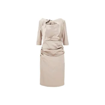 Talbot Runhof Draped Detailing Dress