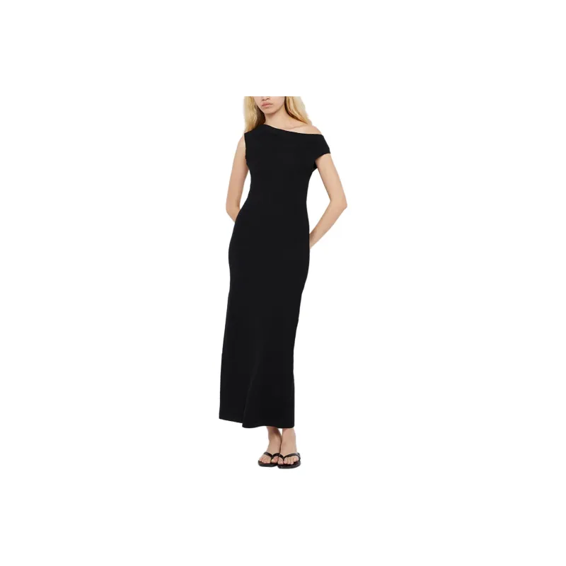 BEC+BRIDGE MARTHA ASYM MAXI DRESS Sleeveless Dress Women's BLACK/Black-0