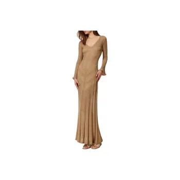 Twinset Lurex Maxi Dress