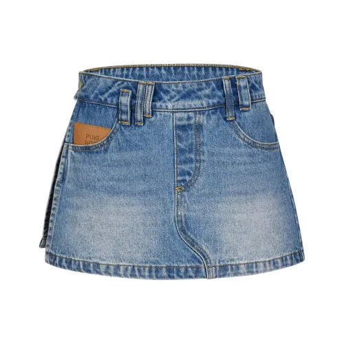 PUKI Denim Short Skirts Women's Blue