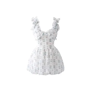 POPO.INFO Slip Dress Women's Kitten Print