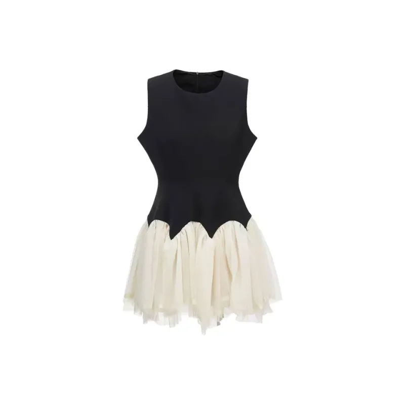 PUREIDOL Sleeveless Dress Women's Black-0