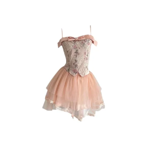 ABBY GODDESS Slip Dress Women's Pink