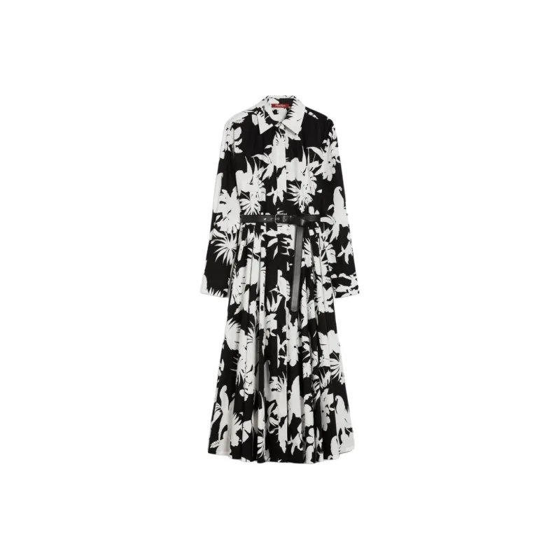 MaxMara Studio Long Sleeved Dress Women's Black-0