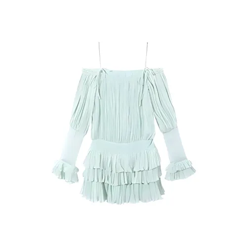 ARIADNAW STUDIO Slip Dress Women's Teal