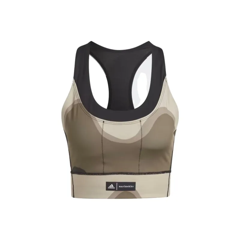 Adidas x Marimekko Running Pocket Bra Sports Underwear Women's Beige-0