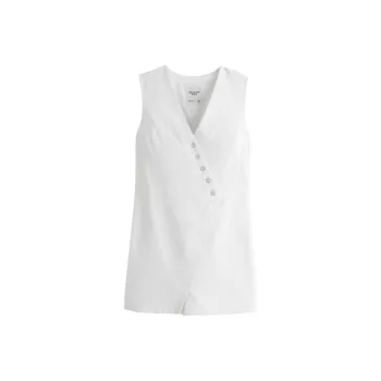 Abercrombie＆Fitch Sleeveless Dress Women's White