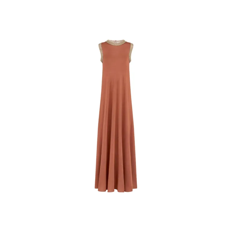 DIOR Sleeveless Dress Women's Pink-0
