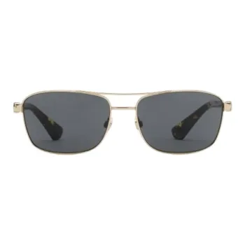 Burberry Metal Aviator Sunglasses Men's Gold