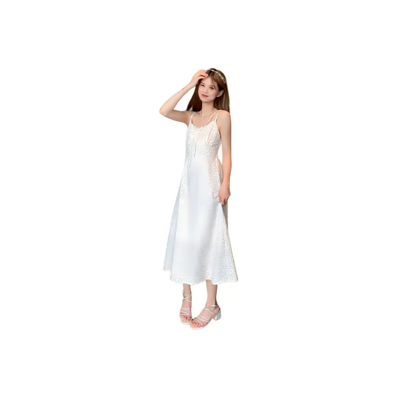 Juden Choi Slip Dresses Women's Apricot-0