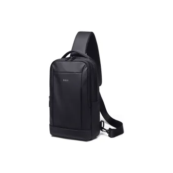 POLO Fabric Sling Bag Men's Black/Gray