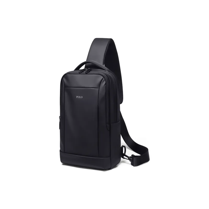POLO Fabric Sling Bag Men's Black/Gray-0