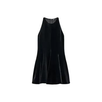 ZARA ZW Series Sleeveless Dress Women's Black