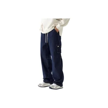 SONGS ALONG Jeans Unisex Azure Blue