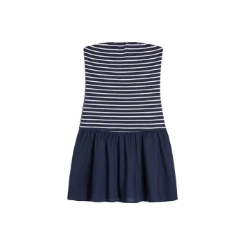 Hollister Sleeveless Dress Women's Marine Blue Stripe