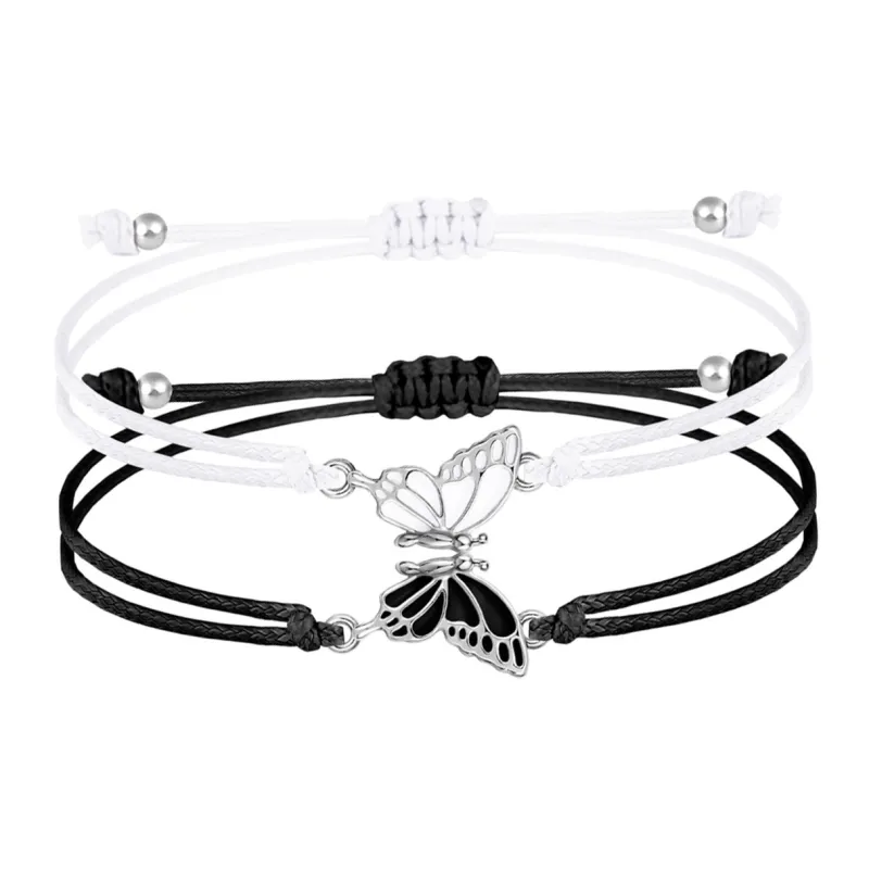 Welcome To The Treasure Glue Drip Rope Bracelets Unisex-0