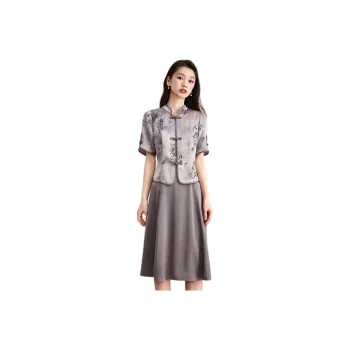 Mylan Two Piece Skirt Sets Women's Gray